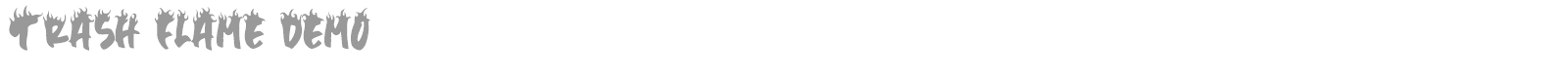 Trash Flame font preview